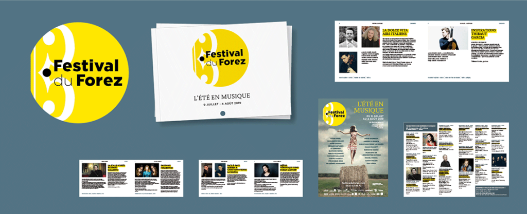 Festival du Forez - Identité graphique, affiche, brochure...